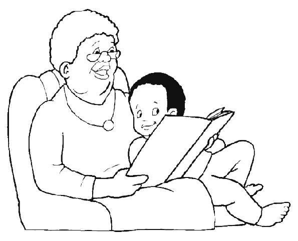 Abuelo y abuela Dibujos Para Colorear - Dibujos1001. | Dibujos ...