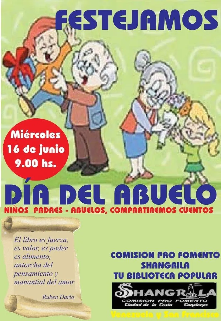 Dia del abuelo afiche