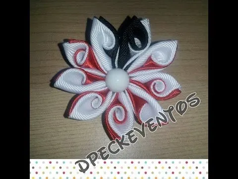 Accesorios para el cabello part I- Flores kanzashi - ganchos ...