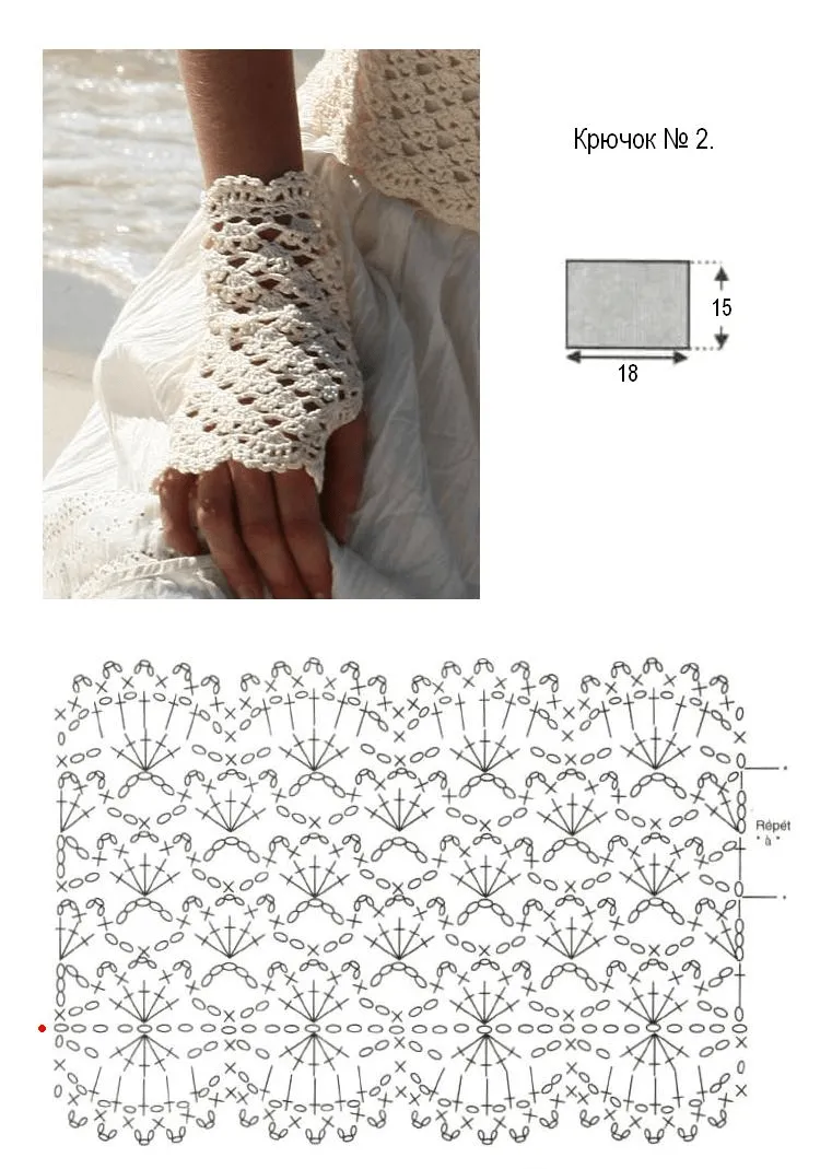 Guantes a crochet patrones - Imagui