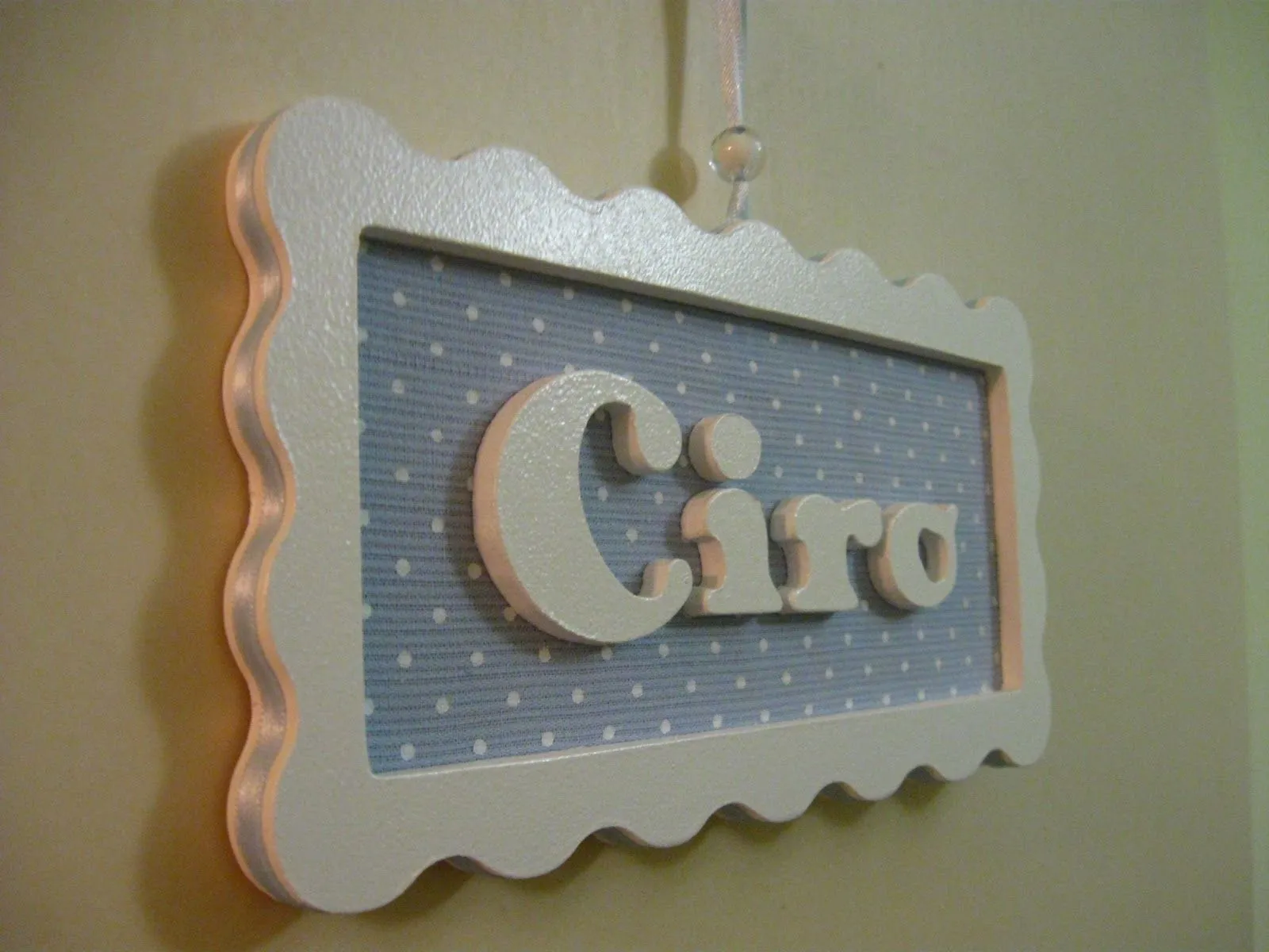 ACCESORIOS INFANTILES con diseño: cartelito con nombre