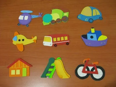 ACCESORIOS INFANTILES con diseño: figuras o apliques en goma eva