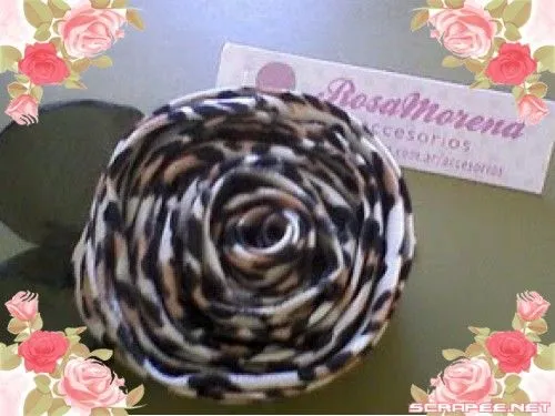 Accesorios para peinados: ROSA ANIMAL PRINT