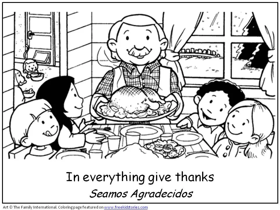 Dia de Acción de Gracias – páginas para pintar – Thanksgiving ...