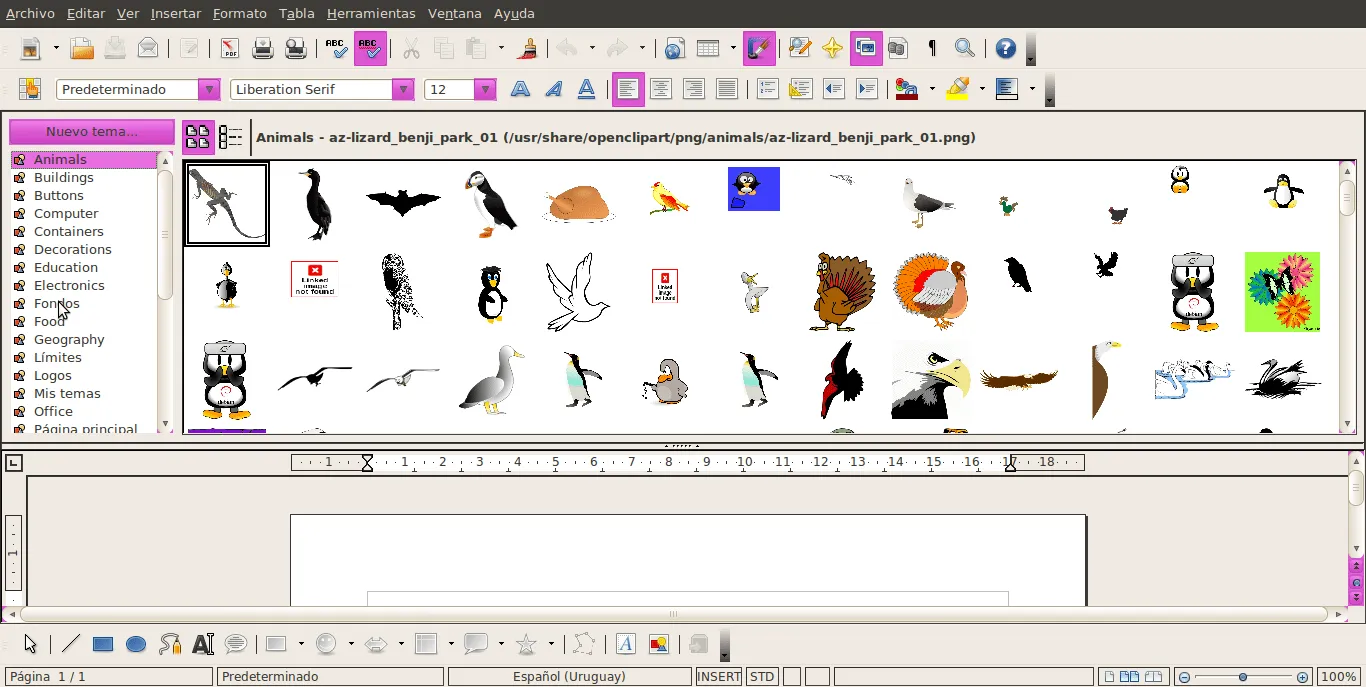 Acerca de Ubuntu: OpenClipArt: galería de imágenes prediseñadas ...