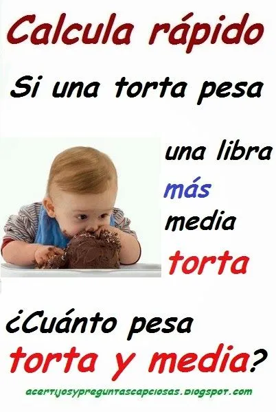 Acertijos matemáticos y preguntas capciosas: 2013-12-01