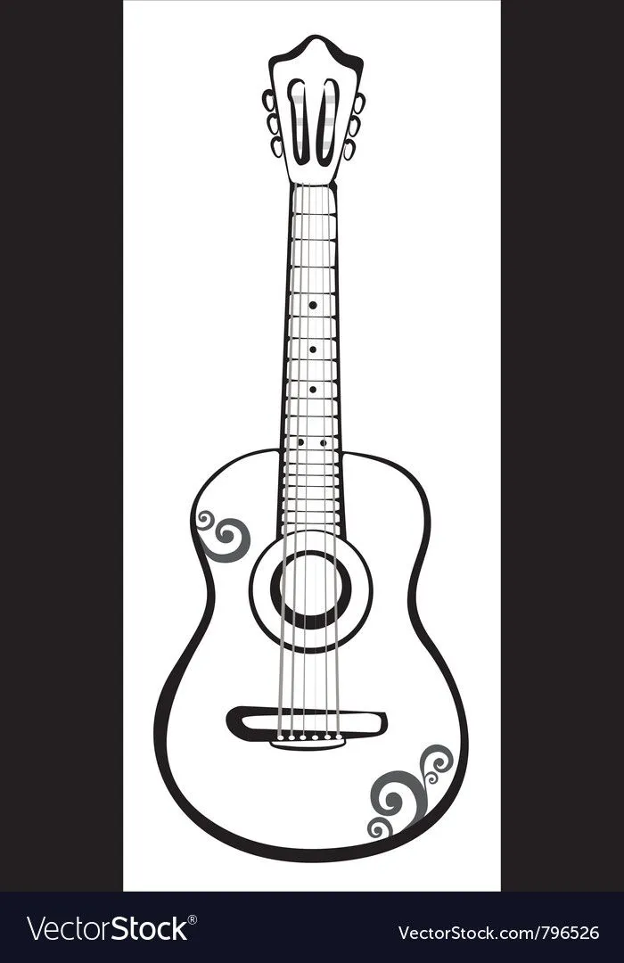 Acoustic classic guitar vector art - Download Guitar vectors