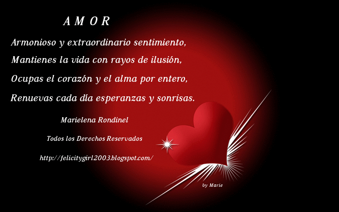 Acrosticos de AMOR y TE AMO | Mi amor... Te amo !