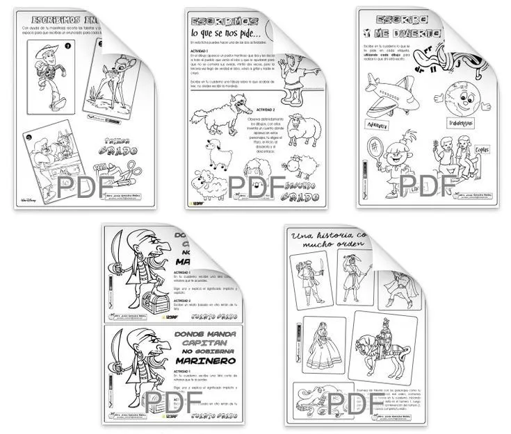 Actiludis: Fichas para invitar a los alumnos a escribir ...