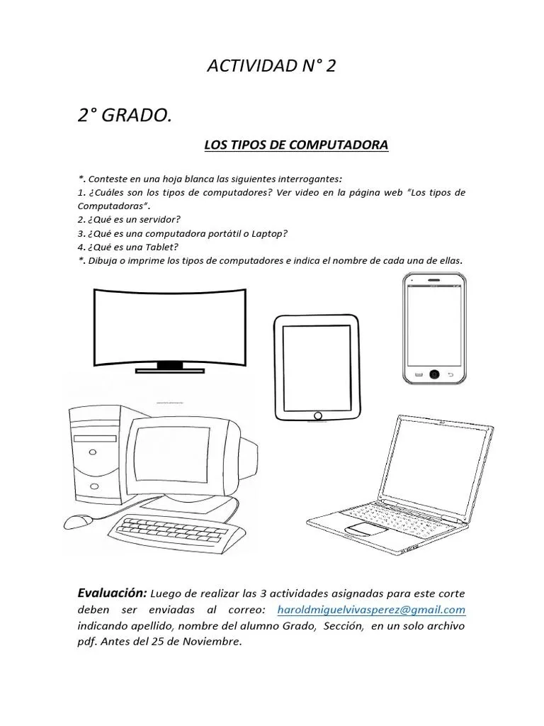 ACTIVIDAD N 2 DE COMPUTACION 2° Grado | PDF