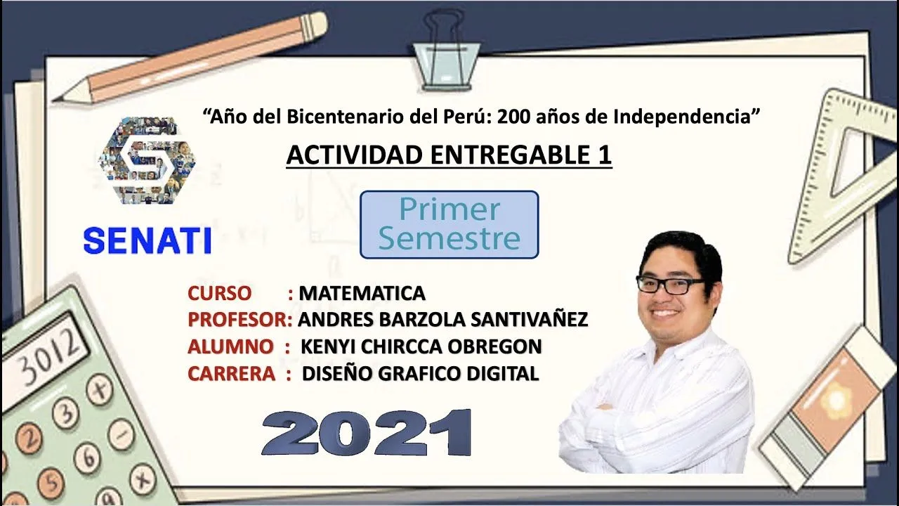 ACTIVIDAD ENTREGABLE 1 - MATEMATICA - SENATI 2021 - YouTube