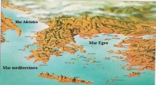 Actividad sobre el medio natural Griego | Acércate a las Sociales: