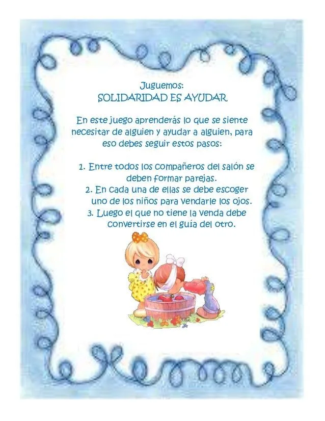 Actividad solidaridad niños