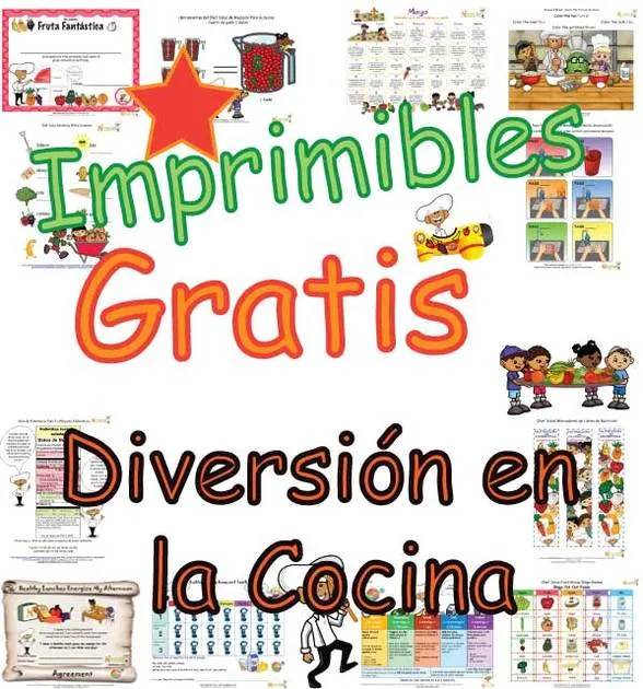 Actividades Para el Aula De la Cocina Saludable Para Niños– Para ...