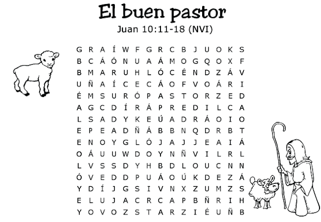 Sopa de letras biblicas para niños - Imagui