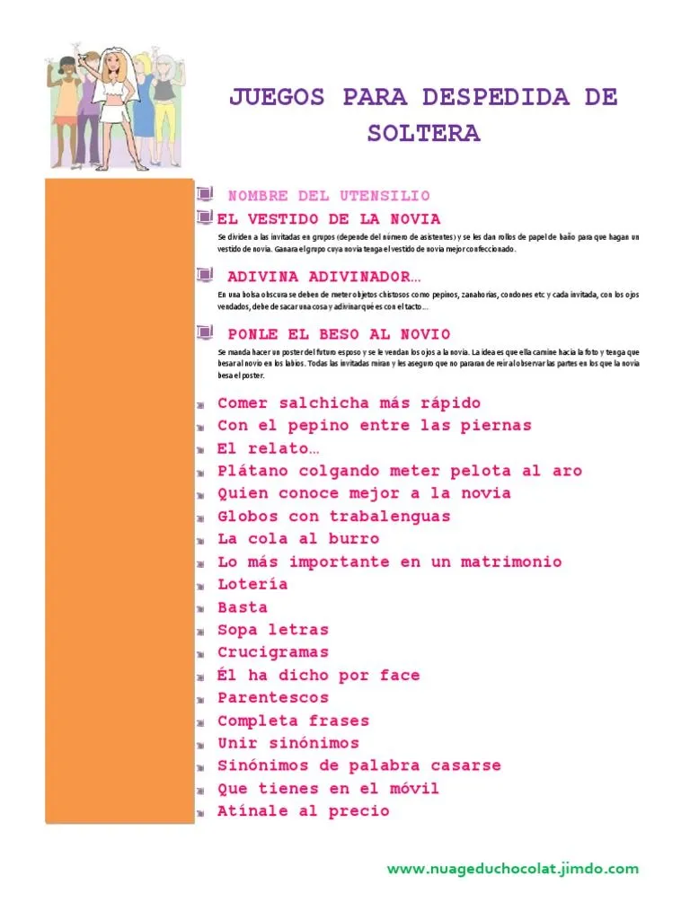 Actividades Despedida de Soltera | PDF