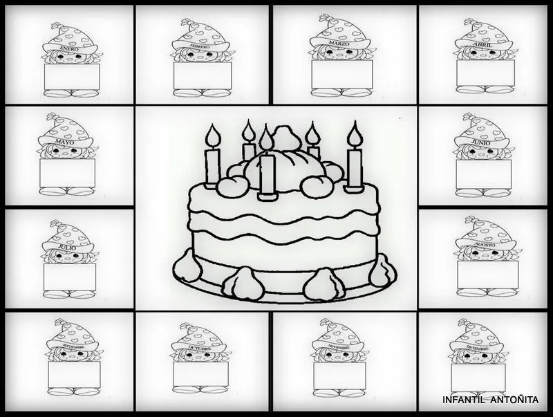 Actividades para Educación Infantil: Carteles para cumpleaños