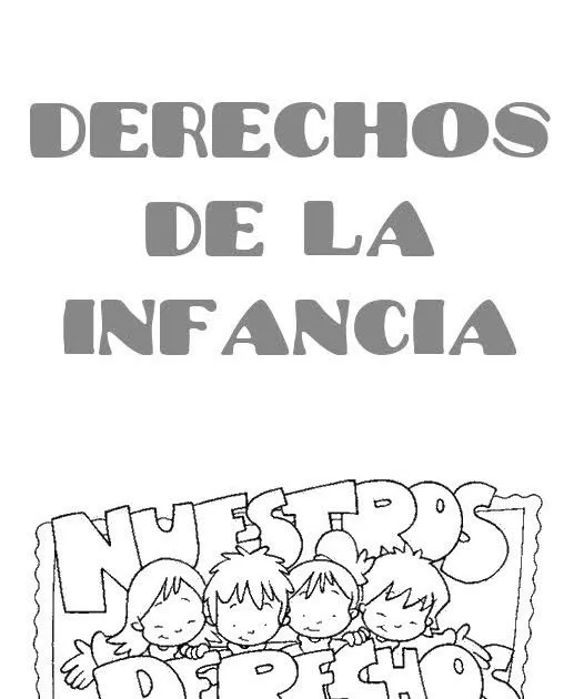 Actividades para Educación Infantil: Fichas para colorear de los Derechos  de la Infancia