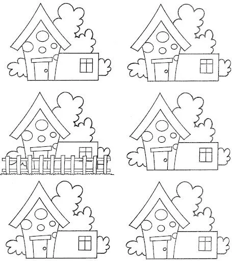 Dibujos para encontrar diferencias para imprimir - Imagui