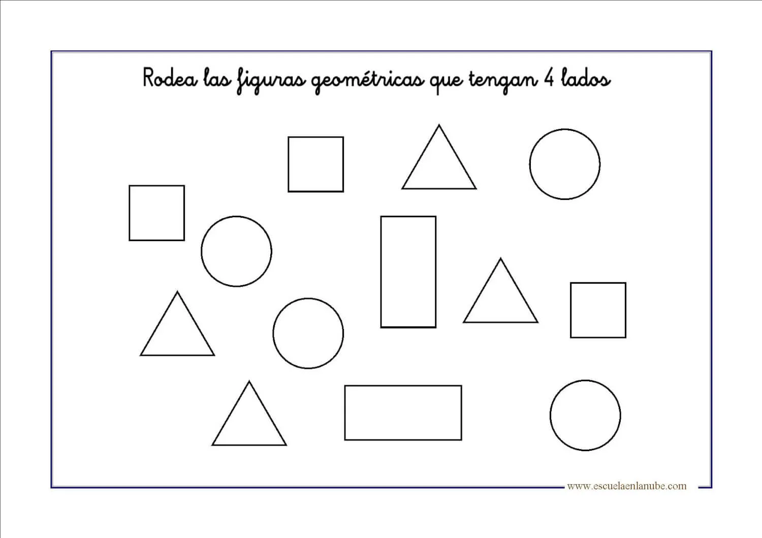 Actividades y fichas para enseñar las figuras geométricas