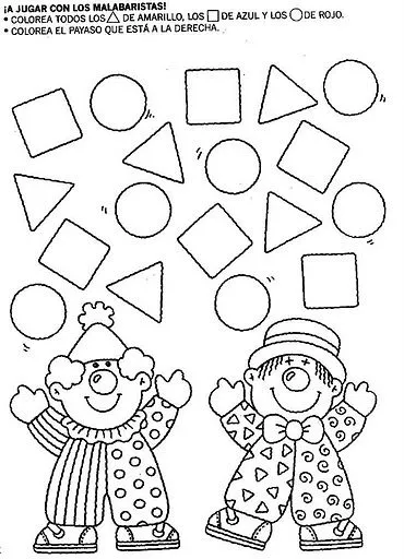 Actividades de figuras geometricas para preescolar - Imagui