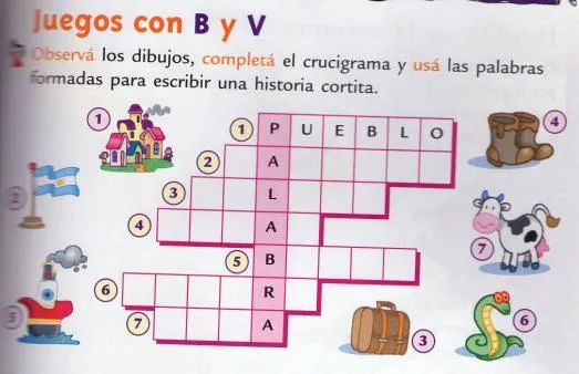 Actividades Segundo Grado Primaria: Uso de la V y la B