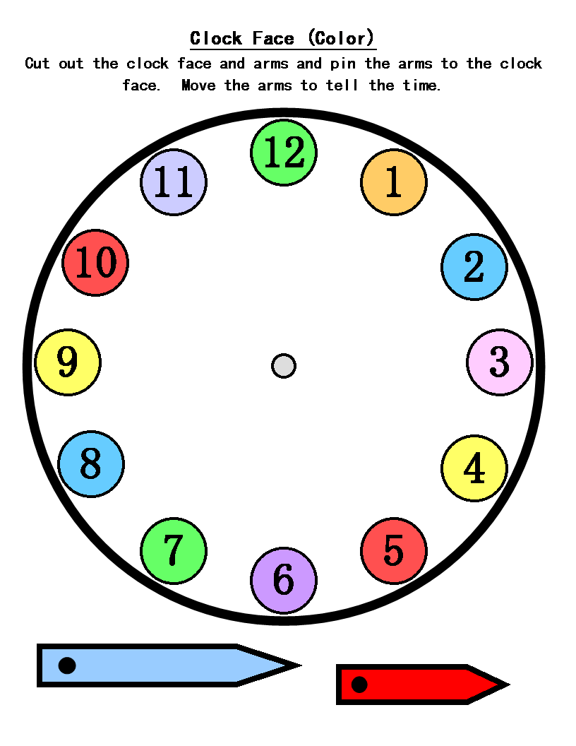 Actividades e Imagens de relógios para imprimir e colorir | O ...