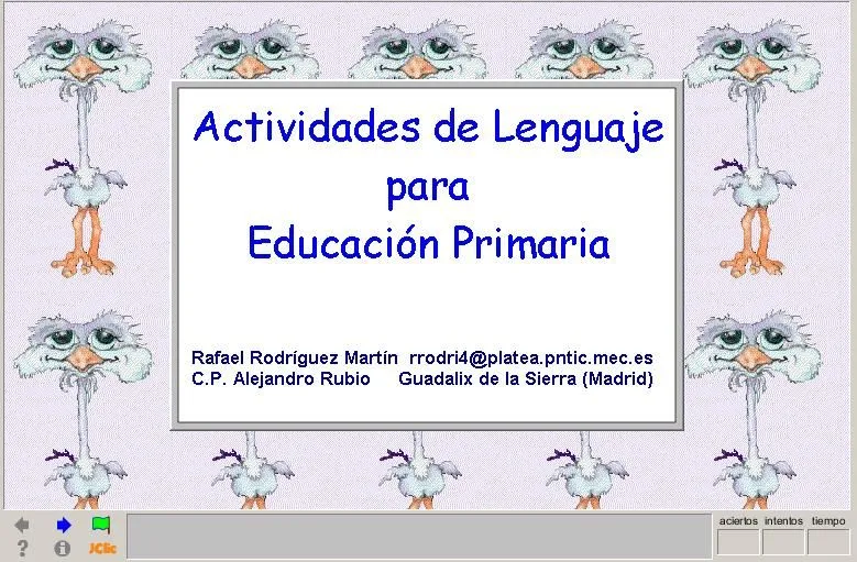 Actividades de lenguaje para educación primaria - Tiching