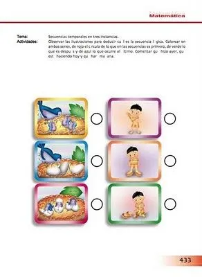 ACTIVIDADES MATEMATICAS PARA NIÑOS - SECUENCIAS TEMPORALES ...