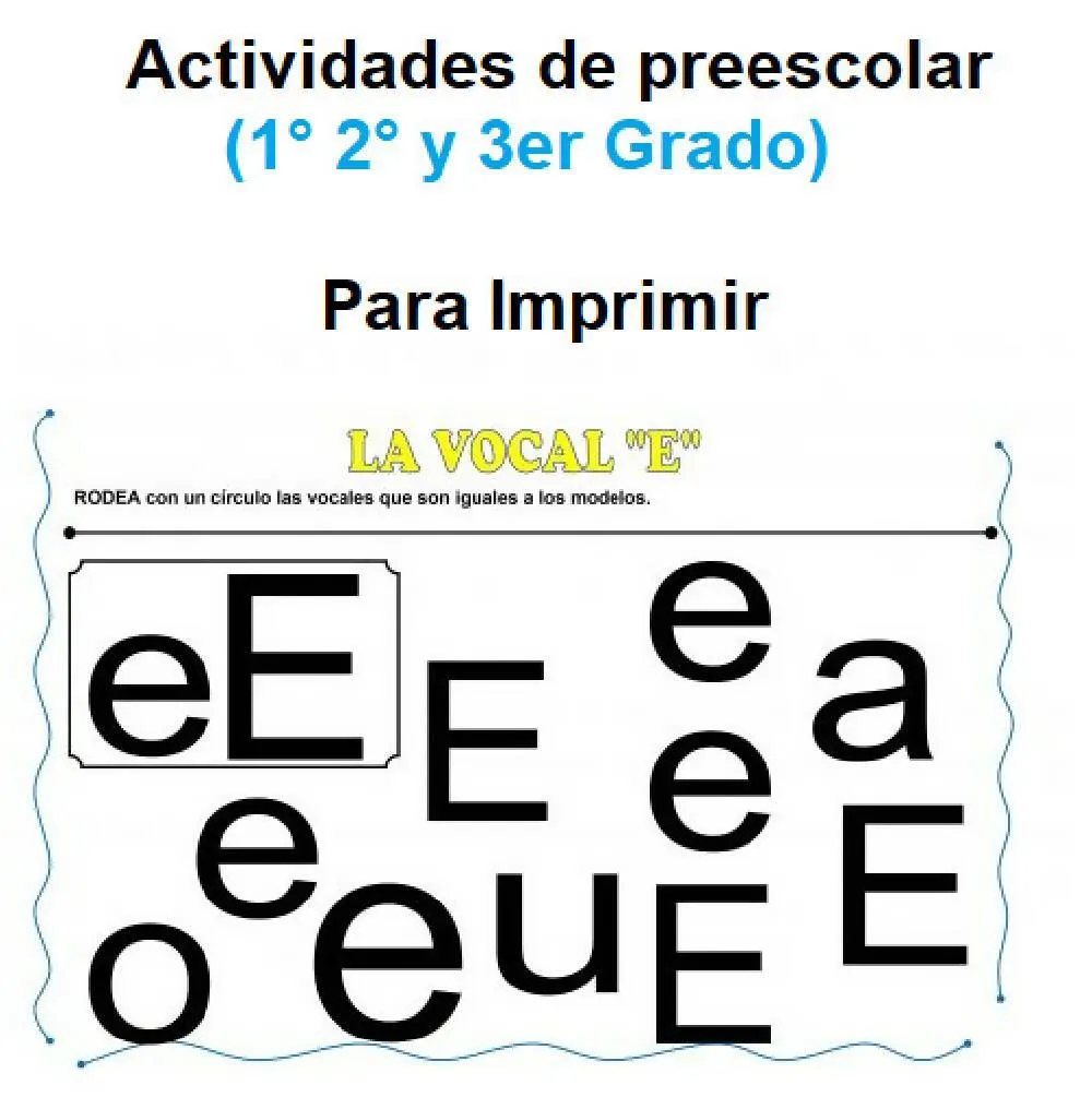 Actividades de preescolar Para Imprimir por Editorial MD – Maesdi