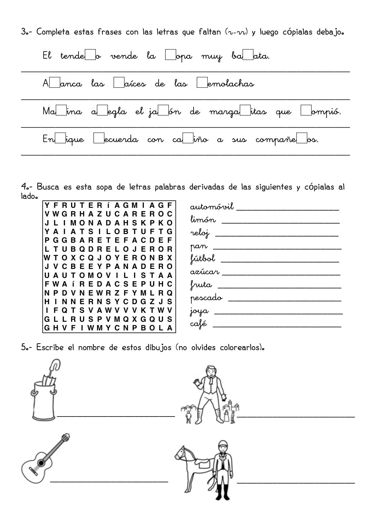 Actividades de repaso y refuerzo para varias materias y niveles ...