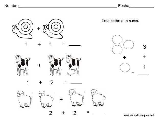 Imágenes de restas y sumas para niños - Imagui