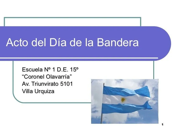 Acto del Día de la Bandera