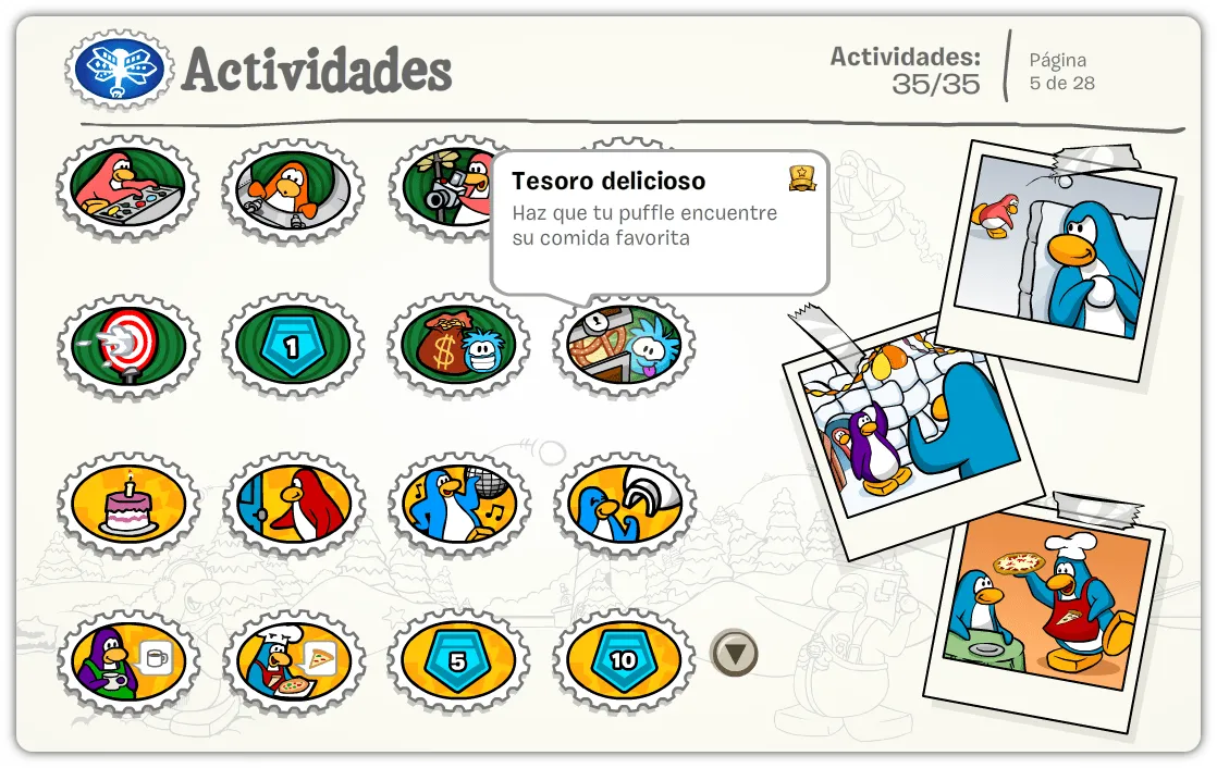 Actualización excava puffles – Nueva estampilla | Club Penguin Pause