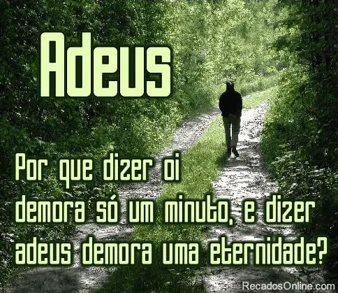 Adeus - Imagens, Mensagens e Frases para Facebook