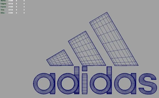 Adidas 3d Logo 3D Model .obj .ma .mb .dae - CGTrader.com
