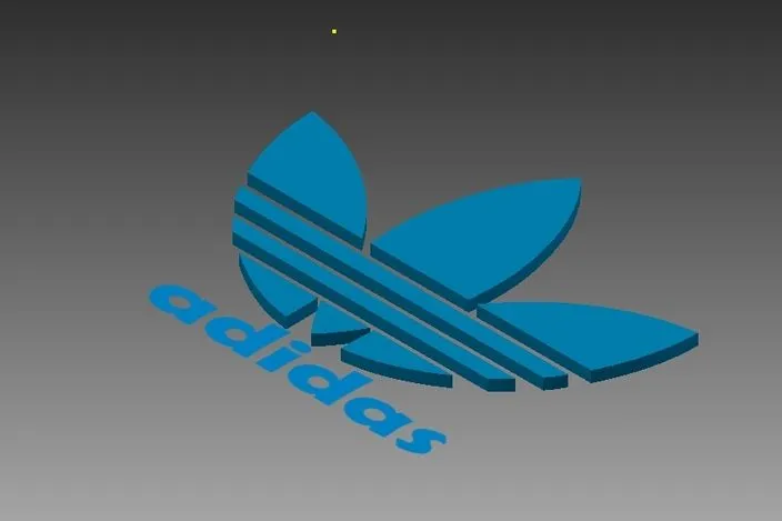 Adidas Logo - Autodesk Inventor, STEP / IGES - 3D CAD model - GrabCAD