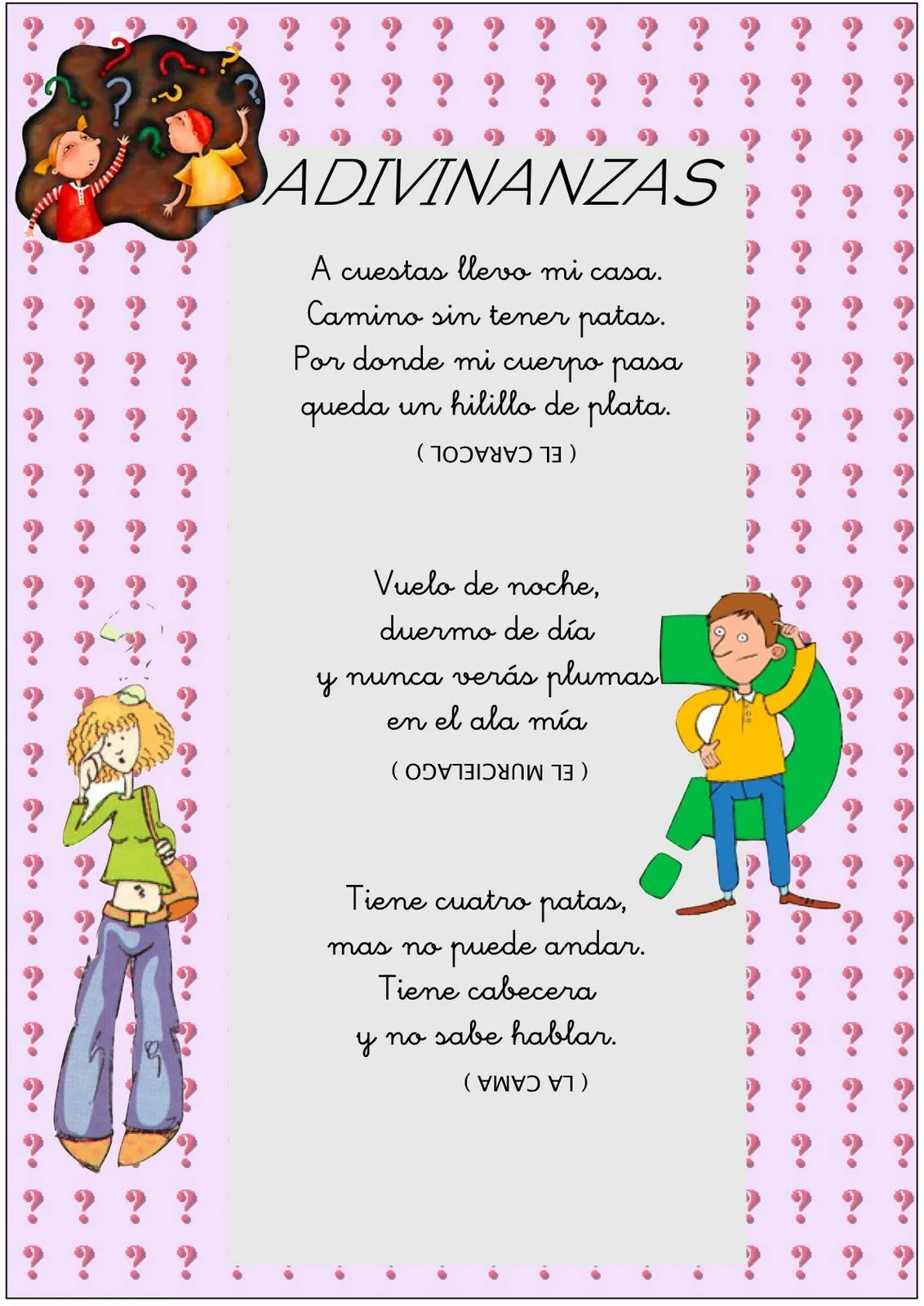 Adivinanza Para Ni os De Profesiones Y Oficios Pictures