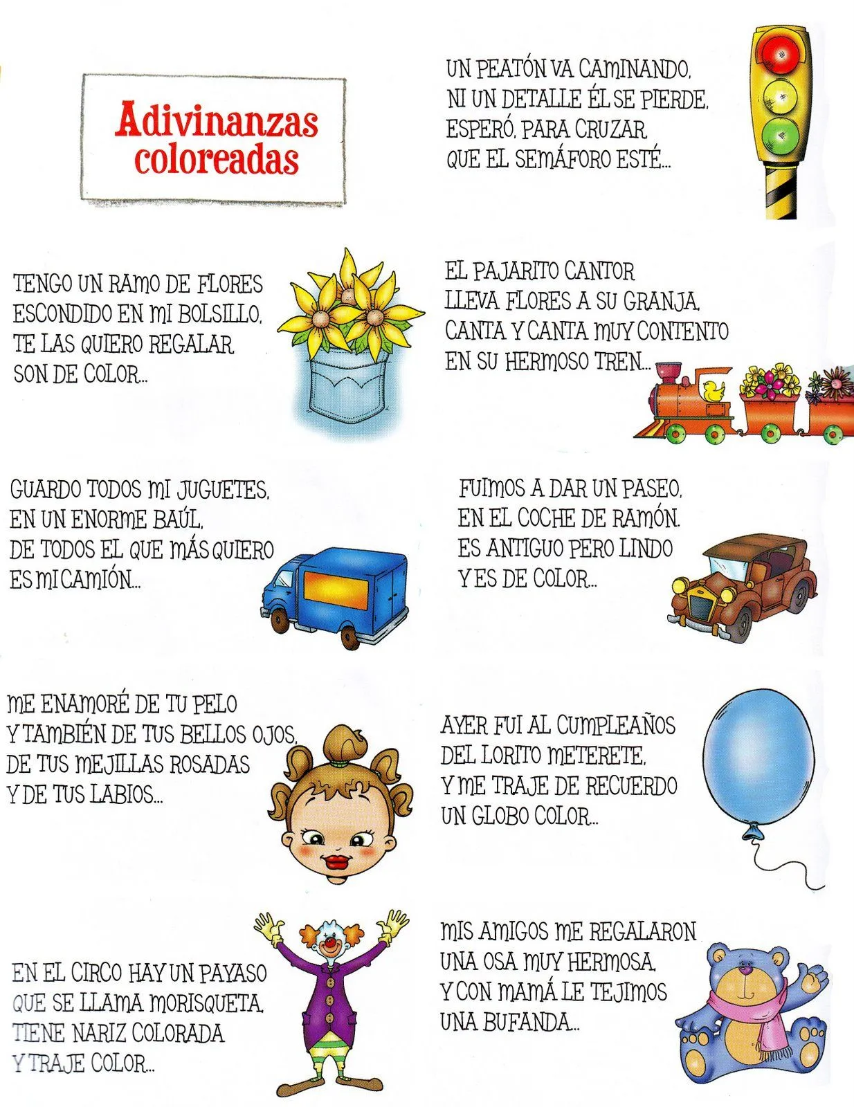 Adivinanzas para niños - Imagui