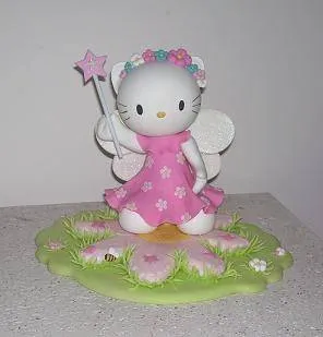 Adorno de torta Hello Kitty Hada Giselle Tescari- Artelista.com