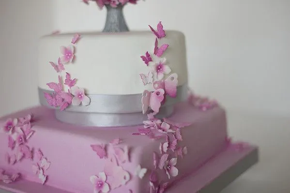 Tortas de 15 años decoradas con mariposas - Imagui