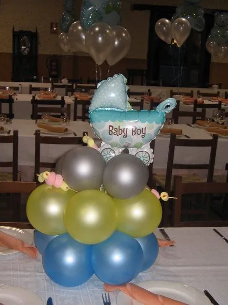 Arreglo globos baby shower - Imagui