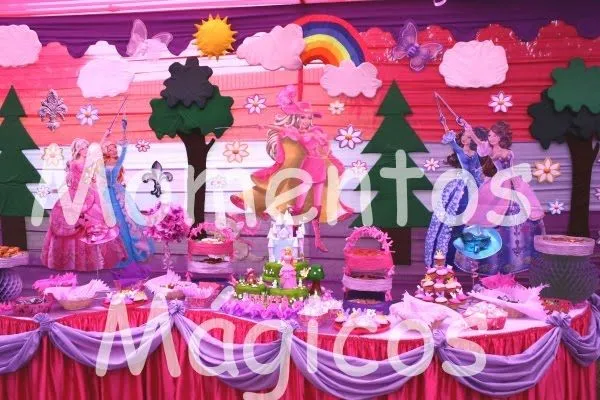 Decoraciónes para fiestas infantiles de barbie - Imagui