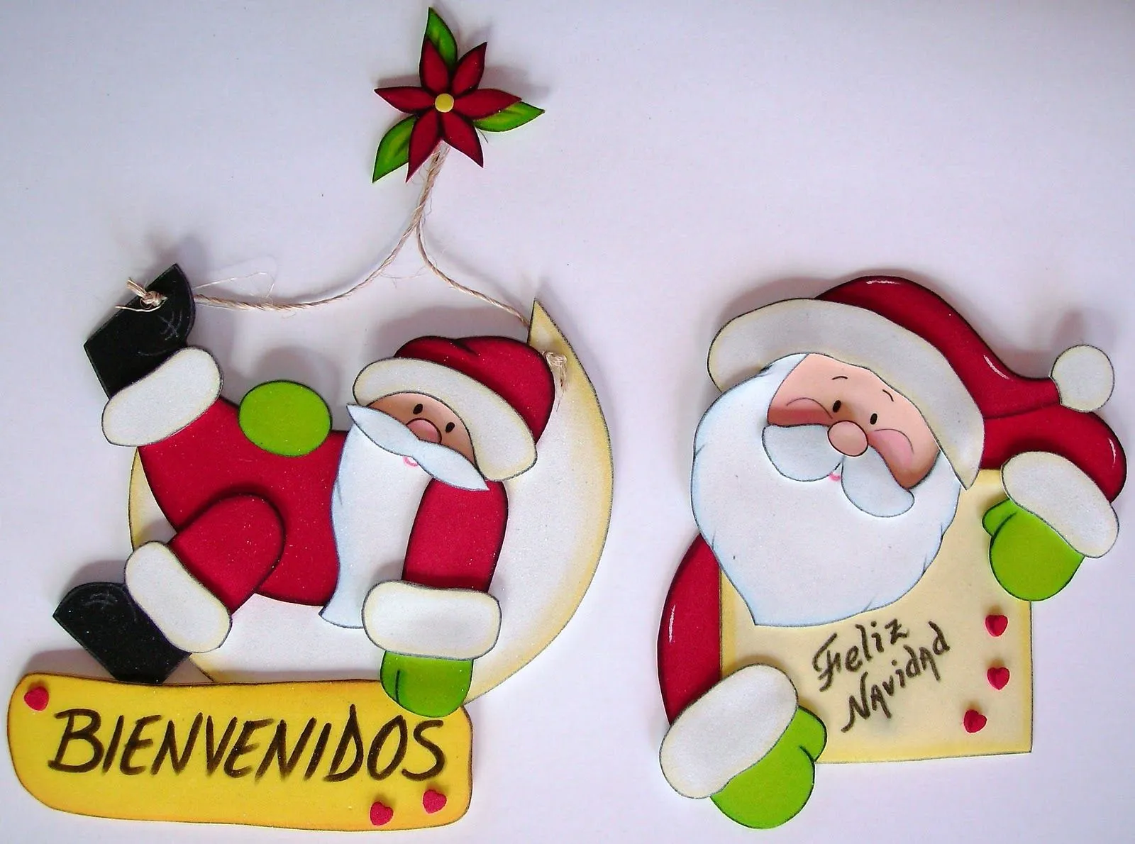 Adornos en foami de Navidad para la nevera - Imagui