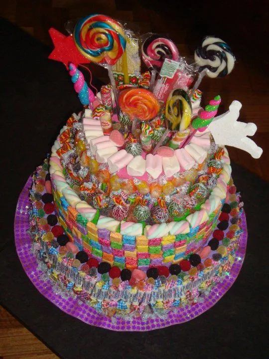 Tartas infantiles decoradas con golosinas fotos - Imagui