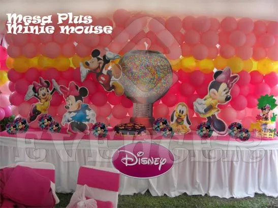 Decoración de fiestas infantiles de la Minnie Mouse - Imagui