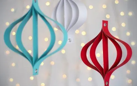 Adornos Navideños en Papel - Navidad