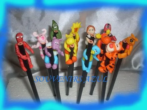 adornos de torta souvenirs en porcelana fria personajes casa mikey ...