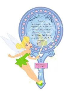  ... de adultos para mesas de discotecas!!: Invitaciones Tinkerbell