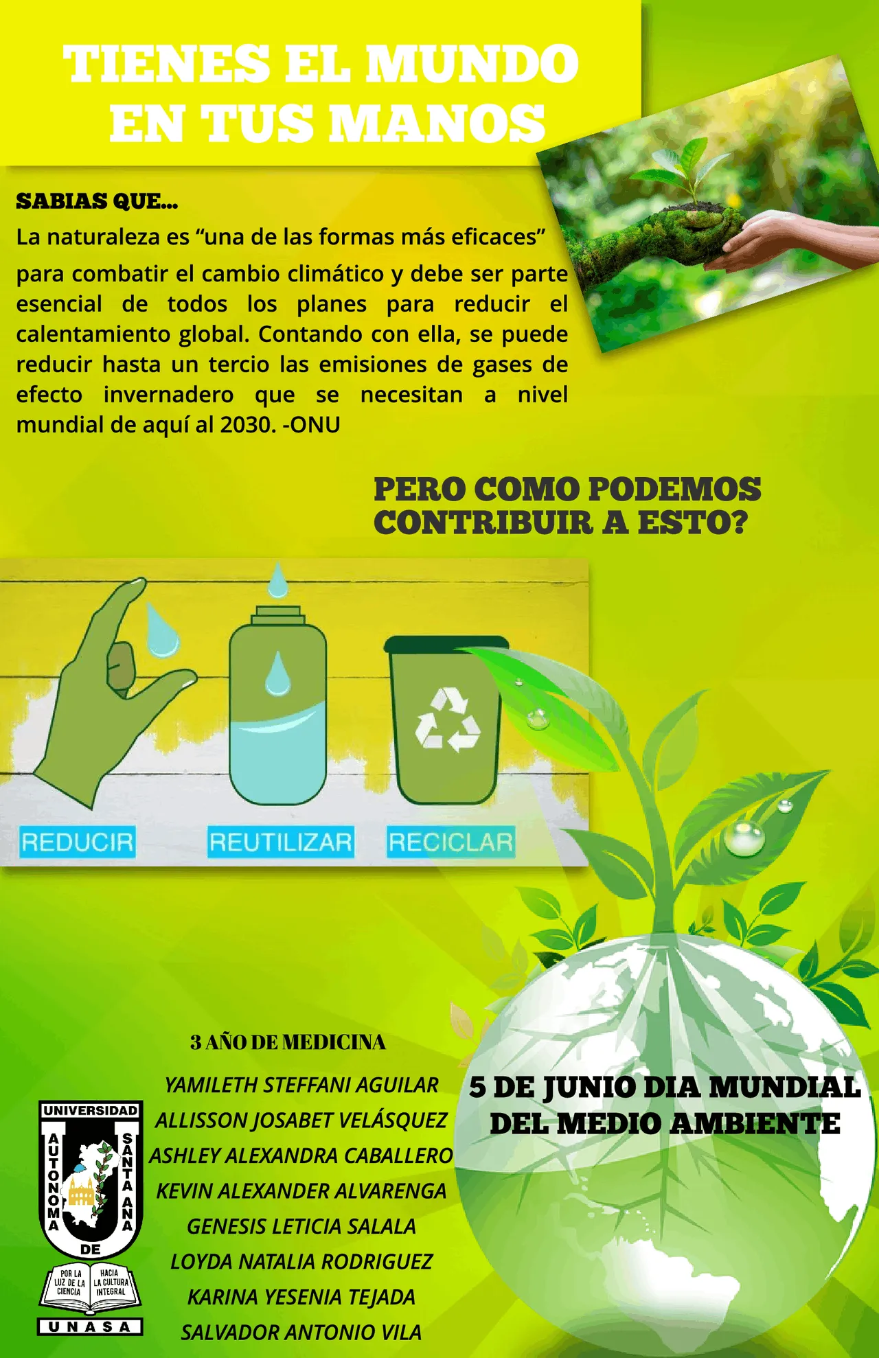 Afiche medio ambiente | Esquemas y mapas conceptuales de Epidemiología |  Docsity